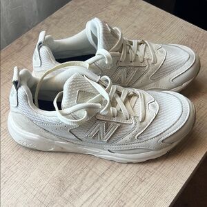 New Balance Cream Athletic Shoes